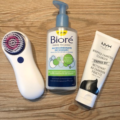 Nivea Pure Skin, Bioré Bicarbonate, NYX nettoyant au charbon fouetté