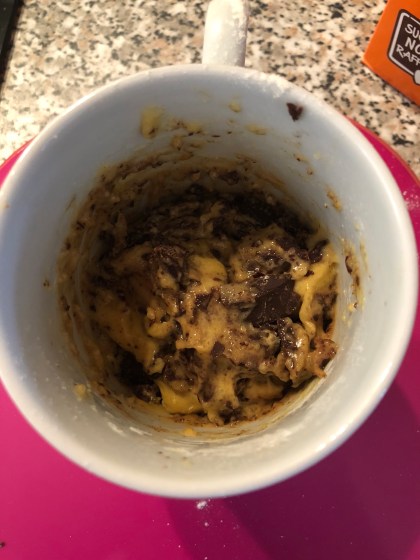 Mug cake cookie