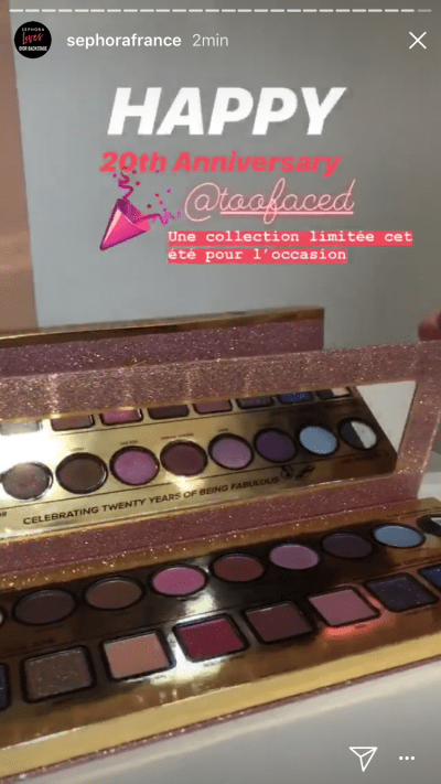 Too Faced collection 20ème anniversaire