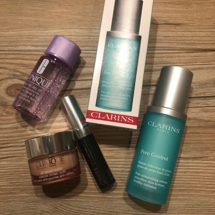 Clinique All about eyes / Clarins Pore control